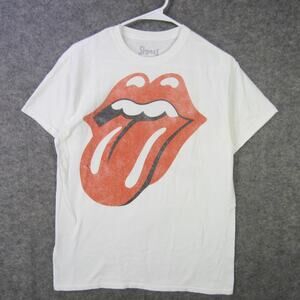 Rolling Stones Shirt Mens Medium White No Filter Tour 2021 Rock Band Concert Tee